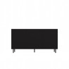Buffet commode NOA façades rainurées 3 portes 150X40X78 cm