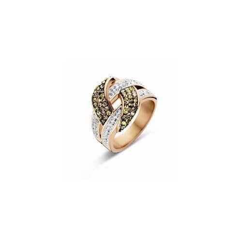 Victoria Rose gold colored multicolor stone ring