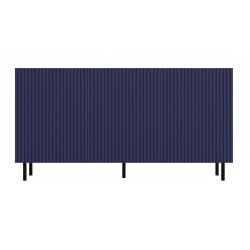 Buffet commode NOA façades rainurées 3 portes 150X40X78 cm