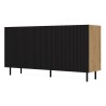 Buffet commode NOA façades rainurées 3 portes 150X40X78 cm