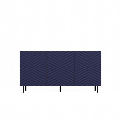 Buffet commode NOA façades rainurées 3 portes 150X40X78 cm