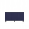 Buffet commode NOA façades rainurées 3 portes 150X40X78 cm
