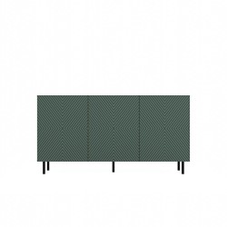 Buffet commode NOA façades rainurées 3 portes 150X40X78 cm