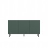 Buffet commode NOA façades rainurées 3 portes 150X40X78 cm