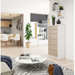 KOMODA K60 6SZ CLP PK CAPUCCINO POŁYSK