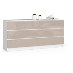 KOMODA K160 6SZ CLP CAPPUCCINO POŁYSK