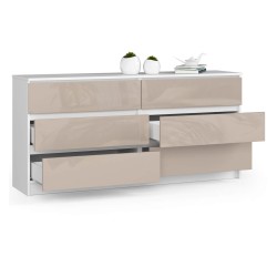 KOMODA K160 6SZ CLP CAPPUCCINO POŁYSK