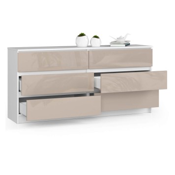KOMODA K160 6SZ CLP CAPPUCCINO POŁYSK