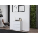 Commode ISIDOR 3 tiroirs 70x40x75 cm Blanc