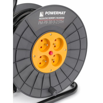 Przedłużacz Bębnowy 30m 3x2,5 Na Bębnie + Halogen PM-PB-30-3-2.5TH