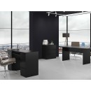 Commode ISIDOR 3 tiroirs 70x40x75 cm Noir