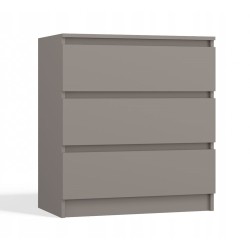 Commode ISIDOR 3 tiroirs 70x40x75 cm Beige