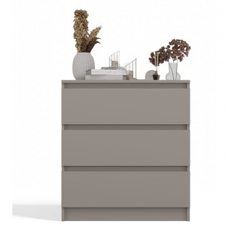 Commode ISIDOR 3 tiroirs 70x40x75 cm Beige