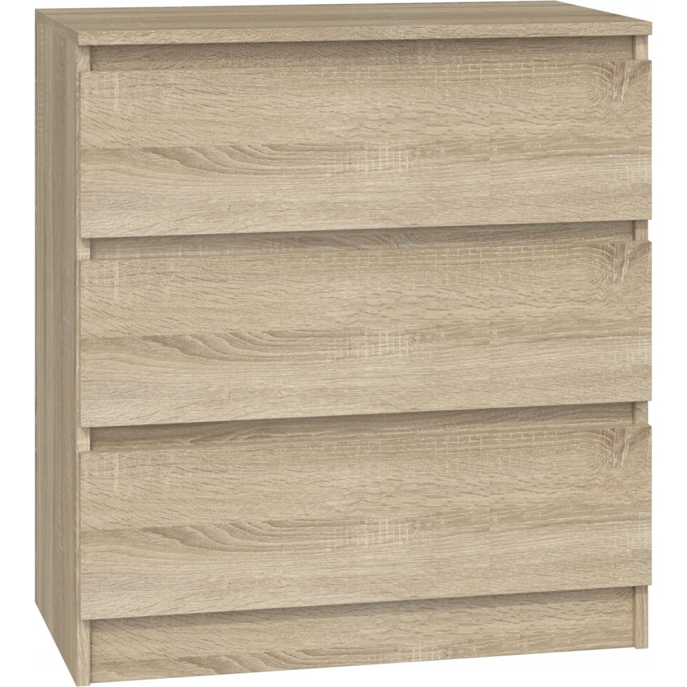 Commode ISIDOR 3 tiroirs 70x40x75 cm Bois - sonoma Artisan Commode ISIDOR 3 tiroirs 70x40x75 cm Bois - sonoma Artisan