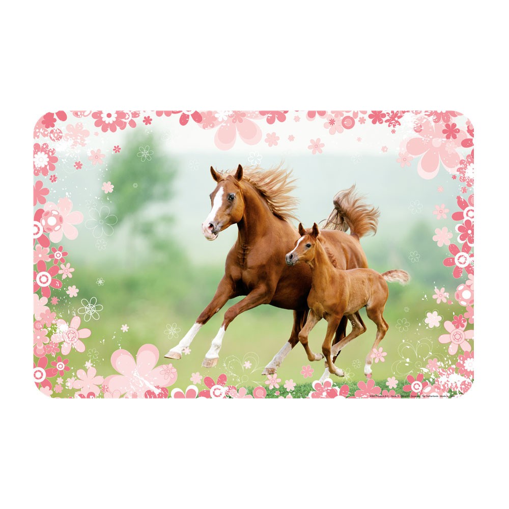 Horses Mare and Foal placemat 43x28 cm