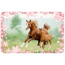 Horses Mare and Foal placemat 43x28 cm