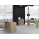 Commode ISIDOR 3 tiroirs 70x40x75 cm Bois - sonoma Artisan