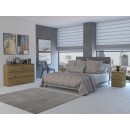 Commode IRINA 6 tiroirs 120 x75 x 30 cm Bois