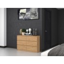 Commode IRINA 6 tiroirs 120 x75 x 30 cm Bois