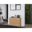 Commode IRINA 6 tiroirs 120 x75 x 30 cm Bois