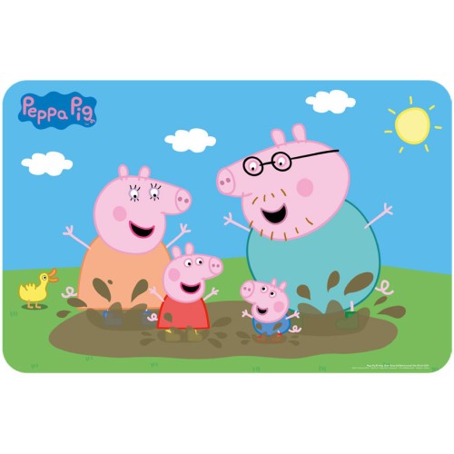 Peppa Pig Mud Bath placemat 43x28 cm