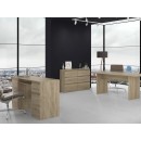 Commode IRINA 6 tiroirs 120 x75 x 30 cm Bois clair