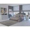 Commode IRINA 6 tiroirs 138 x75 x 40 cm Blanche