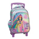 Barbie Sparkle rolling kindergarten backpack, bag 30 cm