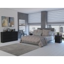 Commode IRINA 6 tiroirs 138 x75 x 40 cm Noir