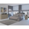 Commode IRINA 6 tiroirs 138 x75 x 40 cm Bois