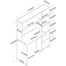 Bureau avec niches de rangement Simplicity