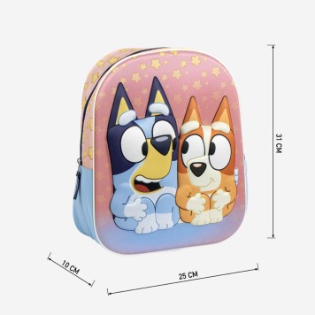 Bluey Stars 3D backpack, bag 31 cm