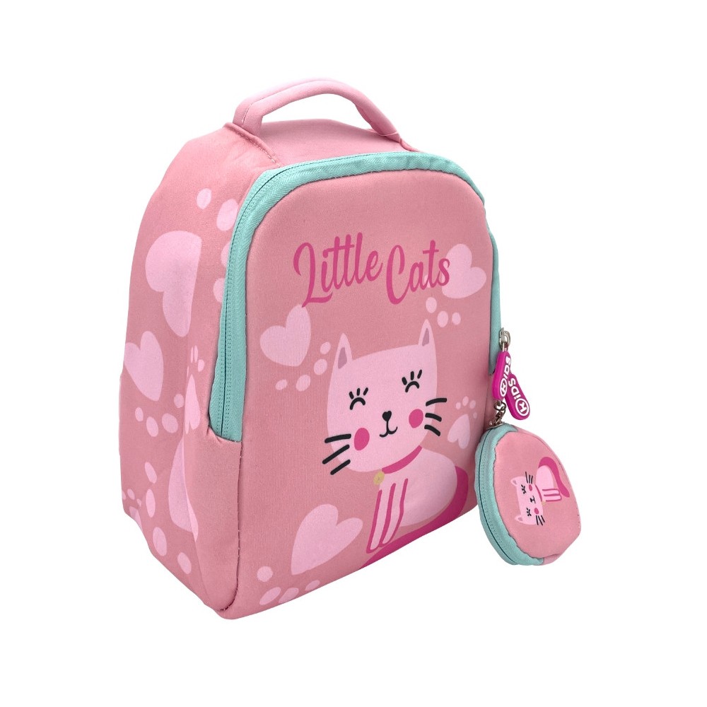 Cat Little Cats backpack, bag + wallet 25 cm