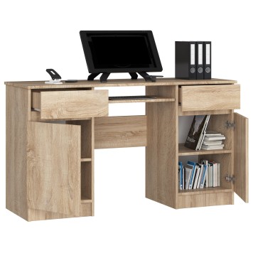 BIURKO CLP A5 2D 2SZ PK DĄB SONOMA