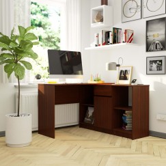 Bureau d'angle VERO 120x126x79 cm Marron