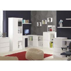 Bureau d'angle VERO  120x126x79 cm Blanc