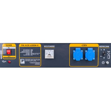 Agregat prądotwórczy 6500W PM-AGR-6500M-K