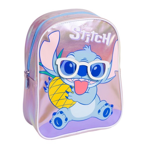 Disney Lilo and Stitch holographic backpack, bag 32 cm
