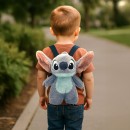 Disney Lilo and Stitch Blue Alien plush backpack, bag 30 cm