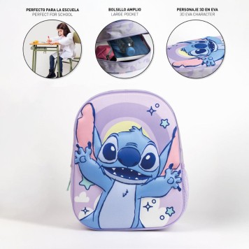 Disney Lilo and Stitch Cosmic 3D backpack, bag 31 cm