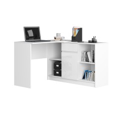Bureau d'angle VERO 120x126x79 cm Blanc brillant