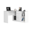 Bureau d'angle VERO 120x126x79 cm Blanc brillant