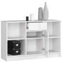 Bureau d'angle VERO 120x126x79 cm Blanc brillant
