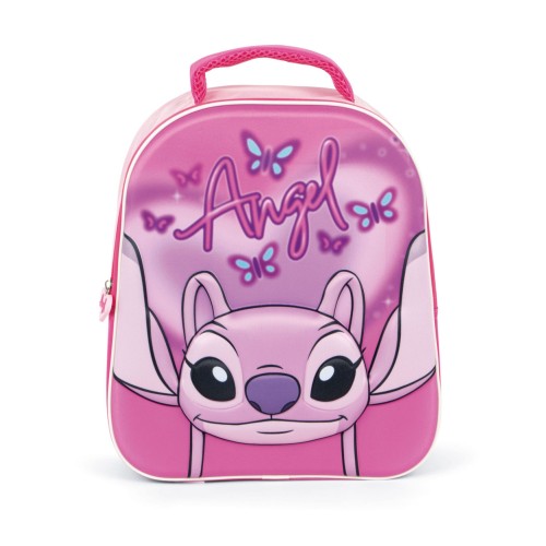 Disney Lilo and Stitch Pink Angel 3D backpack, bag 32 cm