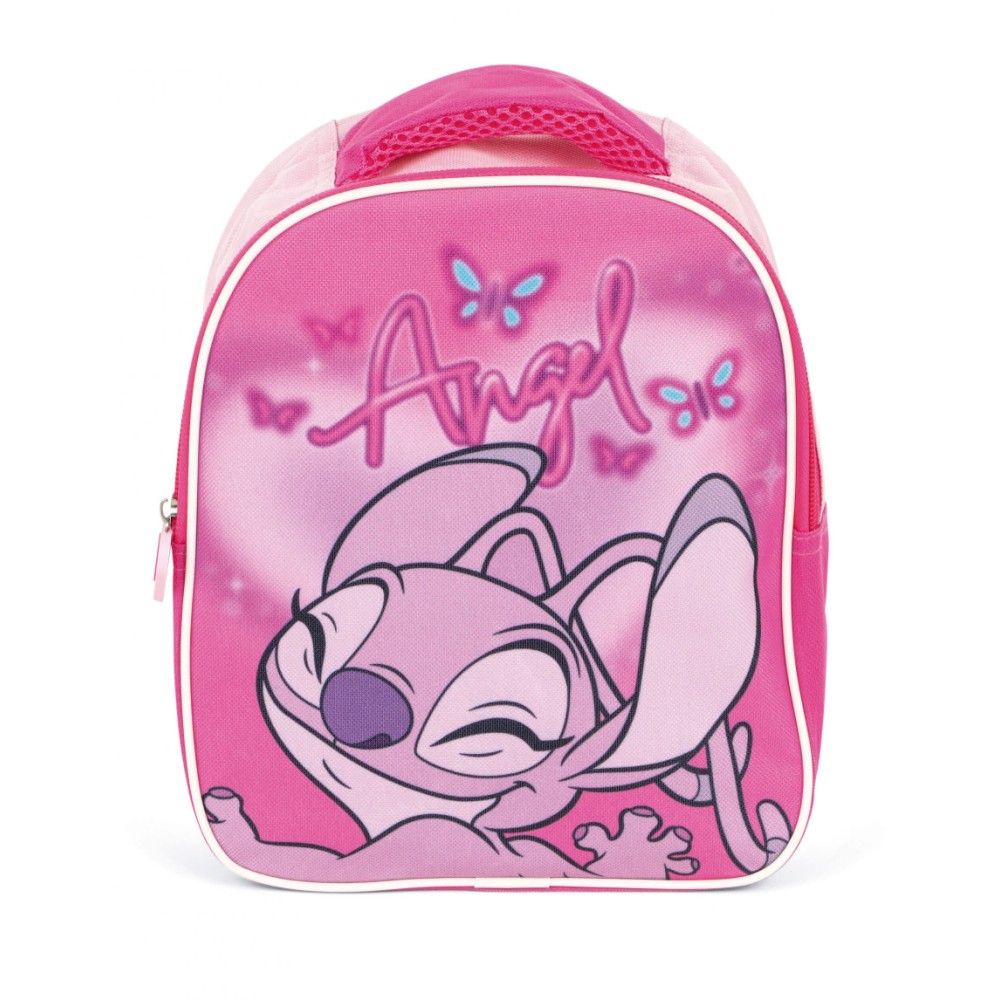 Disney Lilo and Stitch Pink Angel backpack, bag 24 cm