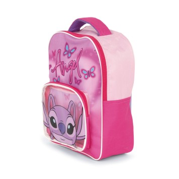 Disney Lilo and Stitch Pink Angel backpack, bag 30 cm