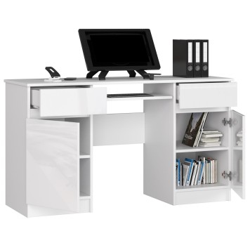 BIURKO CLP A5 2D 2SZ PK BIAŁY POŁYSK