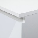 Bureau LINO Chêne 2 portes 2 tiroirs  5 étagères 135x50x77 cm