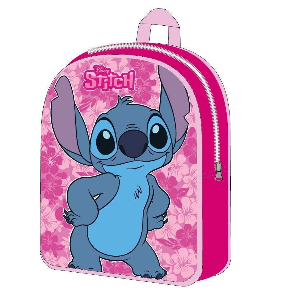 Disney Lilo and Stitch Pink Leaf backpack, bag 30 cm
