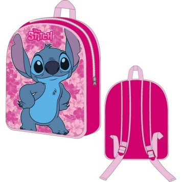 Disney Lilo and Stitch Pink Leaf backpack, bag 30 cm